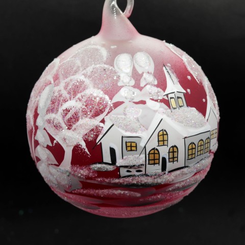 Christmas Easter Salzburg Hand Painted Ornament - Winter Forest - TEMPORARILY OUT OF STOCK